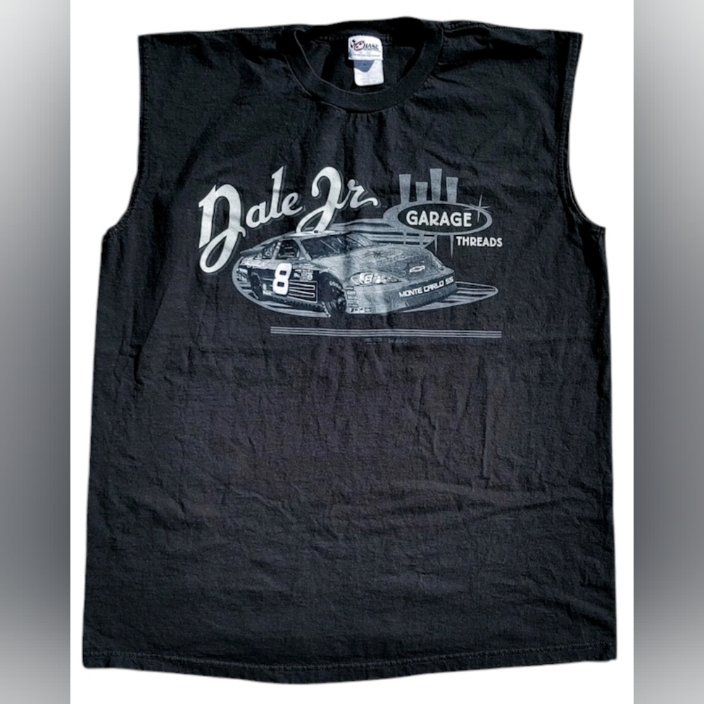 Vtg 2000s NASCAR Chase Dale Earnhardt Jr. Garage Sleeveless T-Shirt Size (XL)